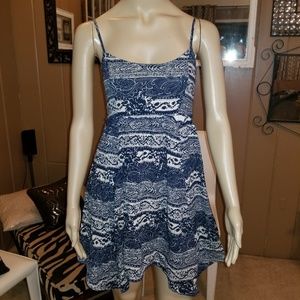 AMERICAN EAGLE - handerchief dress blue boho